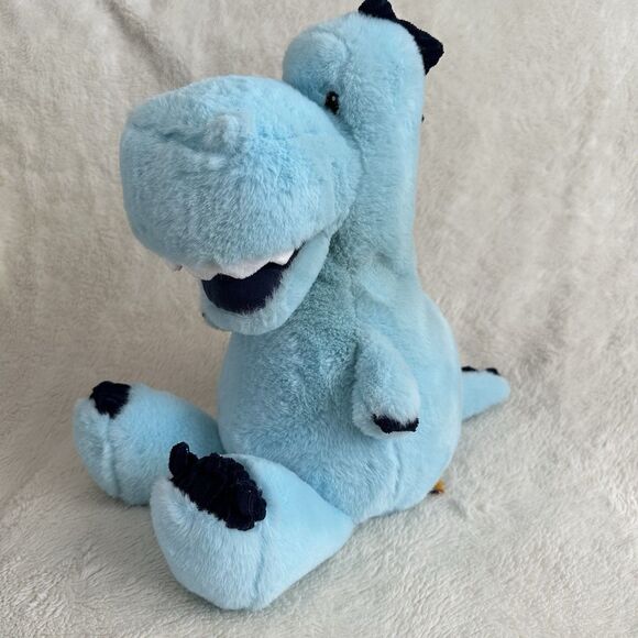 Giggle Scape Target Blue Dinosaur Plush T Rex Smiling Teeth 15” Stuffed Toy - Picture 1 of 4